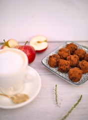 Sweet Dark Chocolate and Apple Truffles