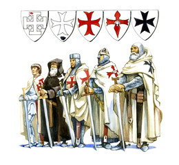 Knights Templar - obrazy, fototapety, plakaty