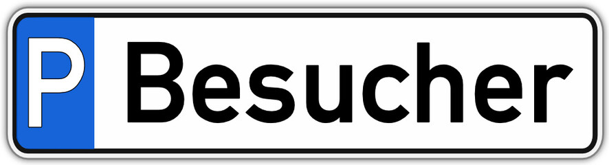 Besucher Parkplatz Schild  #141017-svg04