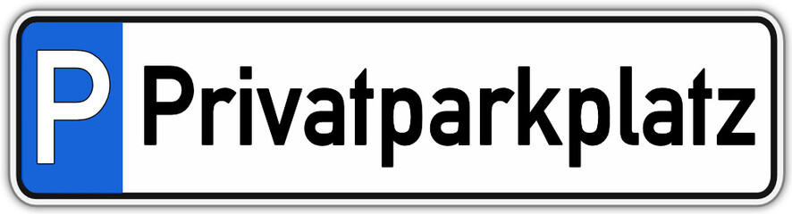 Privat Parkplatz Schild #141017-svg08