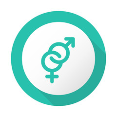 Flat Long Shadow Icon - Vector