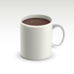 mug with hot chocolate