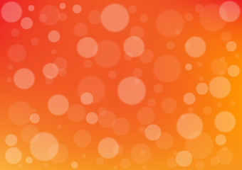 Abstract circle on orange color background