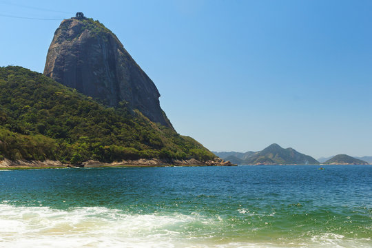 Mountain Sugarloaf  sea red beach (Praia Vermelha), Rio de Janei