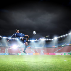Fototapeta premium Football kick