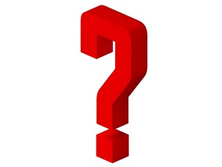 Interrogation point - red