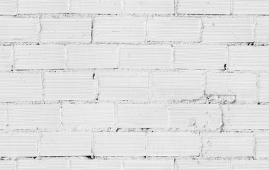 White brick wall background texture, seamless photo