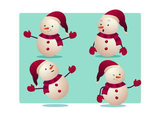 snowman vector illustration