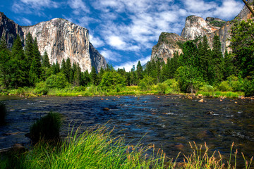 Vue sur la vallée, parc national de Yosemite
