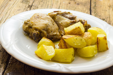 Chicken with potatoes