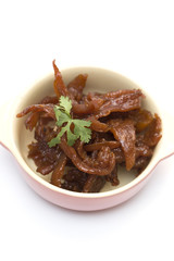 Deep fired dried pork