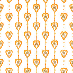 Valentine seamless pattern hearts texture background