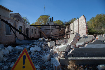 maison en démolition chantier