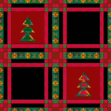 Christmas seamless pattern patchwork texture background