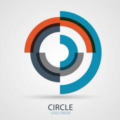 Foto op Plexiglas Vector spiral company logo design, business symbol concept © Frogella.stock