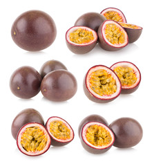 set of 6 passion fruit images