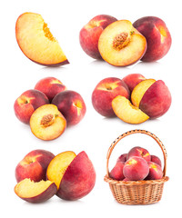 set of 6 peach images