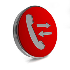 calls circular icon on white background