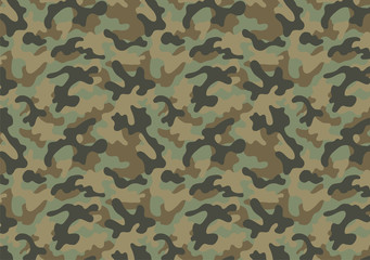 Camouflage seamless pattern - obrazy, fototapety, plakaty