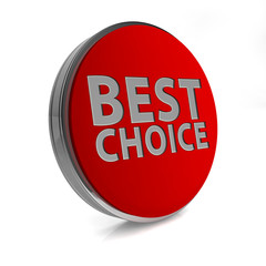 Best choice circular icon on white background