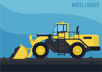 Obraz na płótnie Canvas Mining Machinery_Wheel Loader