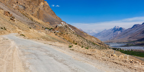 Ki monastery. Spiti Valley, India