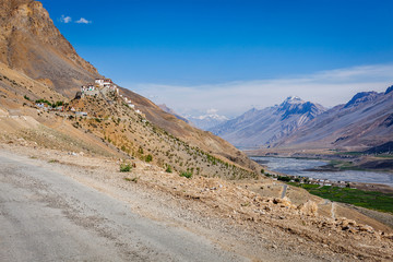 Ki monastery. Spiti Valley, India