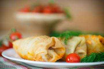 braised cabbage leaves wrapped rolls