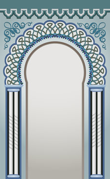 Vector Illustration of Decorative Arc - eps 10