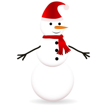 snowman with scarf