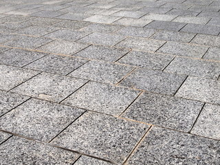 Obraz premium グレーの石畳