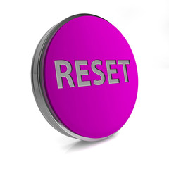 reset circular icon on white background