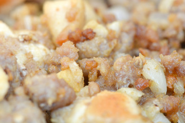 Close up of meat steaks, food concept