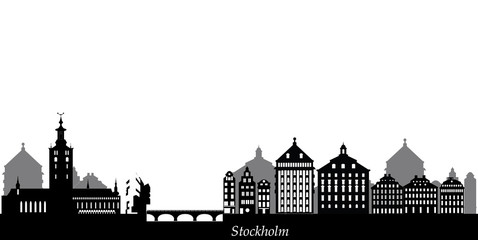 Obraz premium stockholm skyline