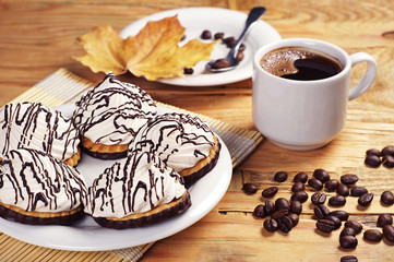 Delicious cookies and coffee