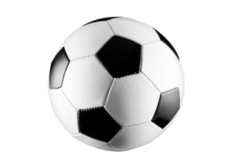 Obraz premium Soccer ball black and white