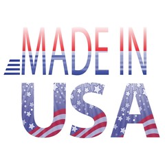 made in USA text