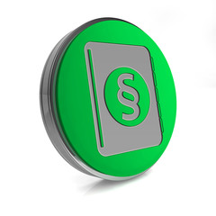 Law circular icon on white background