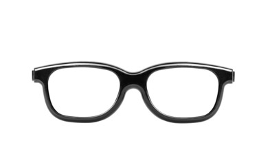 Vintage glasses isolated on a white background