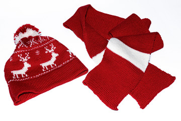 Hat, scarf