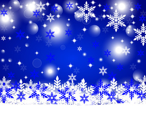 Christmas shiny blue background