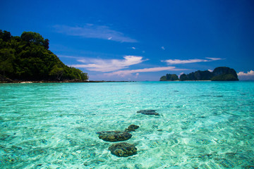 Fototapeta premium Marine Scene Horizon Rocks