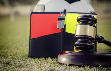 football soccer referee decision concept image