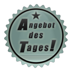 es2 EmailleSchild - adt2 Angebot des Tages - türkis g2075
