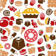 sweets seamless pattern