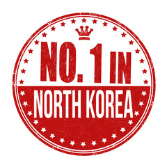 Number one in North Korea stamp