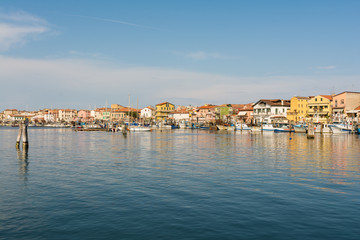 Fototapeta premium Hafen von Chioggia in Italien