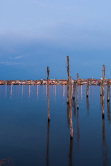 Abendd&auml;mmerung in Sottomarina, Italien