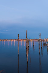 Abendd&auml;mmerung in Sottomarina, Italien