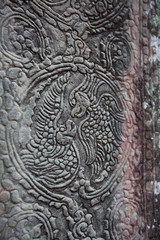 Fresco Angkor Wat/ Angkor Thom. The ancient ruins of a historic
